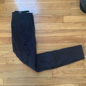 Levi’s 721 Ripped Black High Rise Jeans